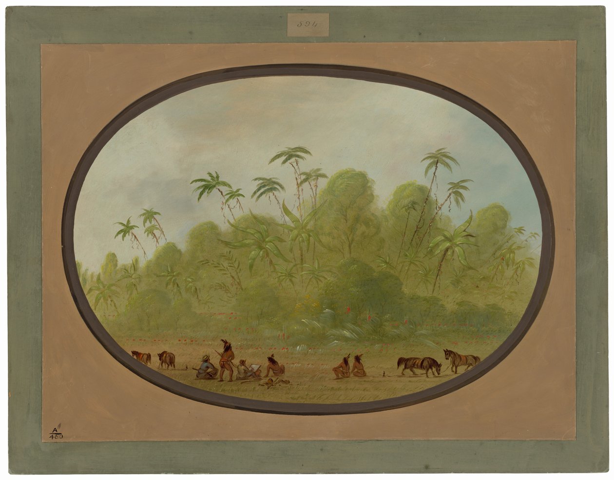 Halting to Make a Sketch by George Catlin