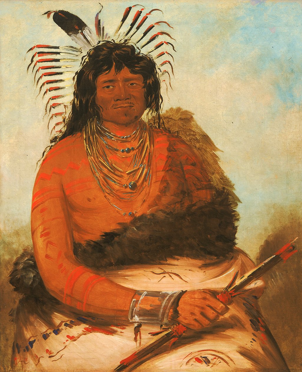 Háh-nee, The Beaver, a Warrior by George Catlin