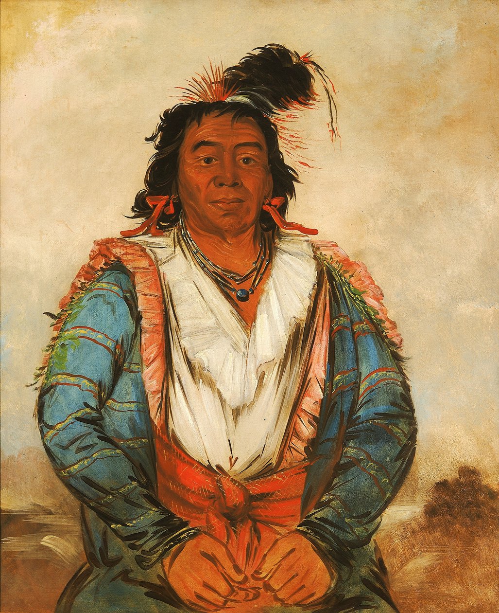 Hose-put-o-káw-gee, a Brave by George Catlin