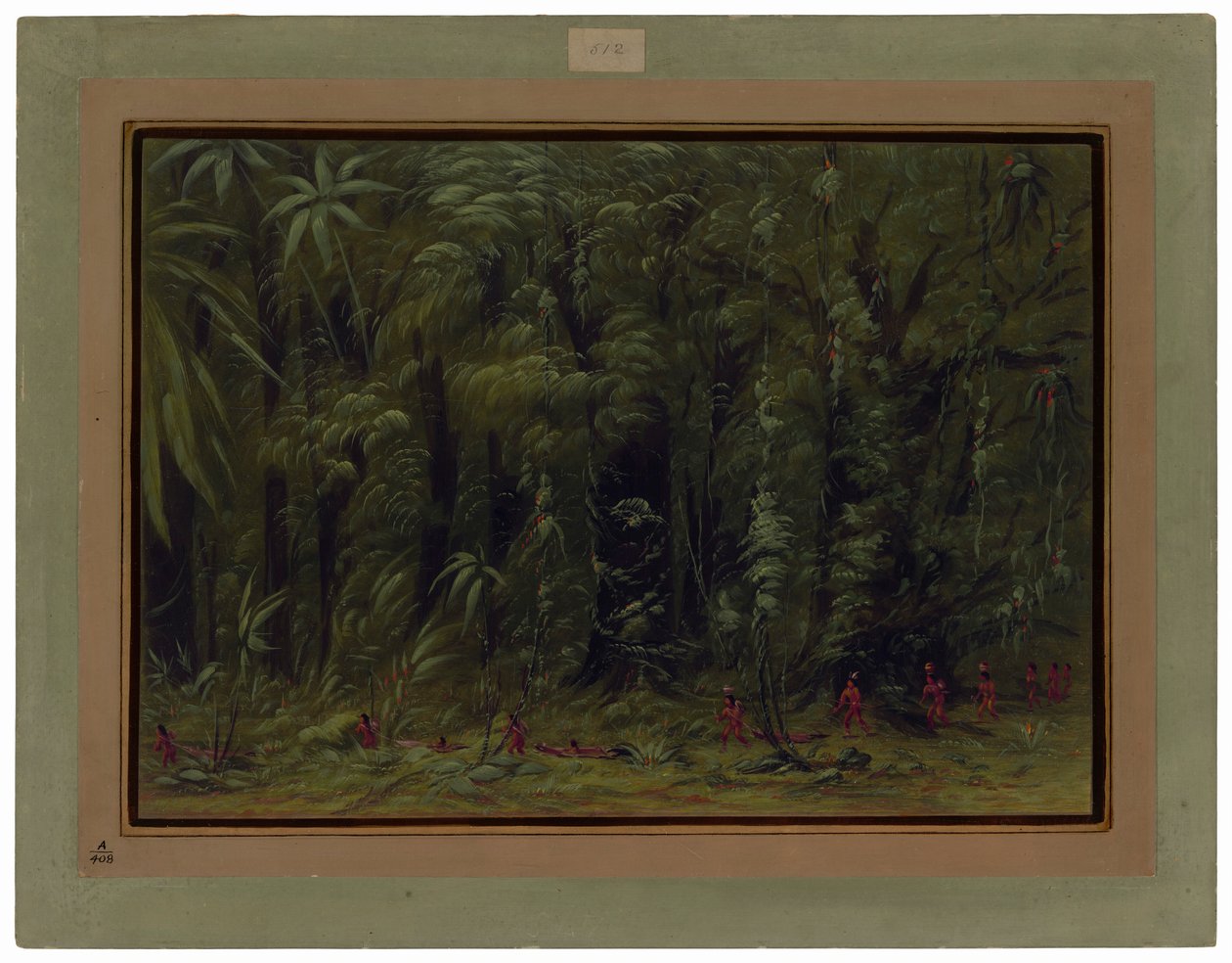 Interior of an Amazon Forest - Zurumati by George Catlin