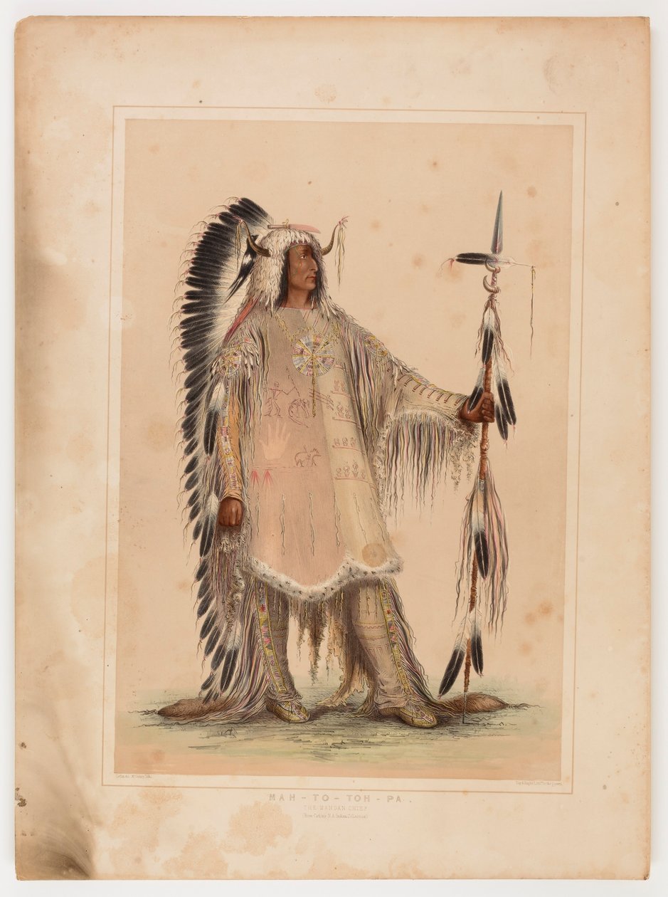 Mah-to-toh-pa, the Mandan Chief by George Catlin