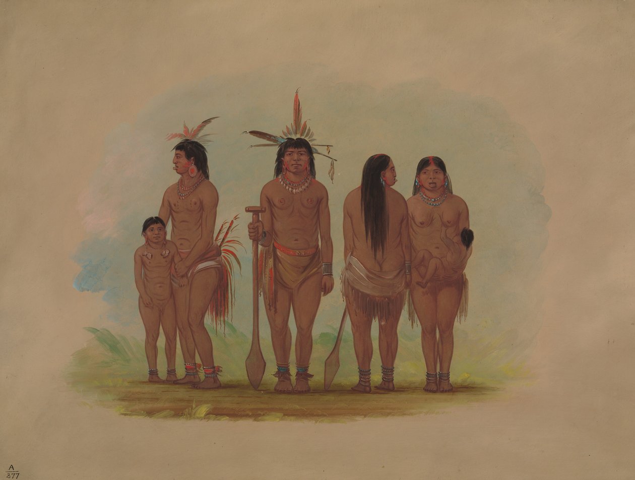 Members of the Payaguas Tribe, 1854-1869 by George Catlin