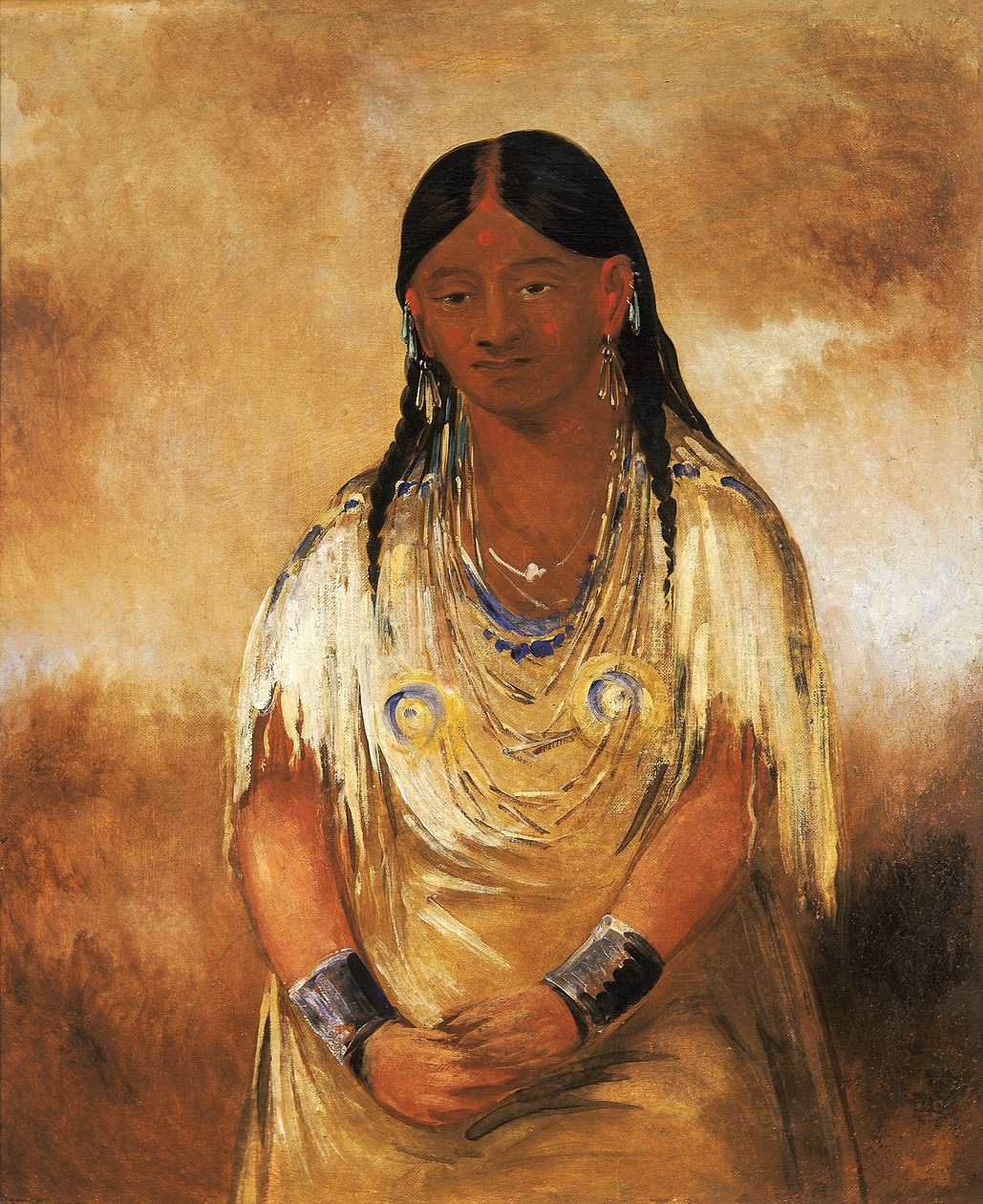Mún-ne-o-ye, a Woman by George Catlin