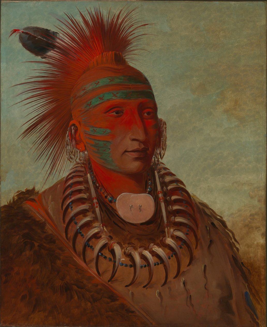 No-ho-mun-ya, One Who Gives No Attention by George Catlin