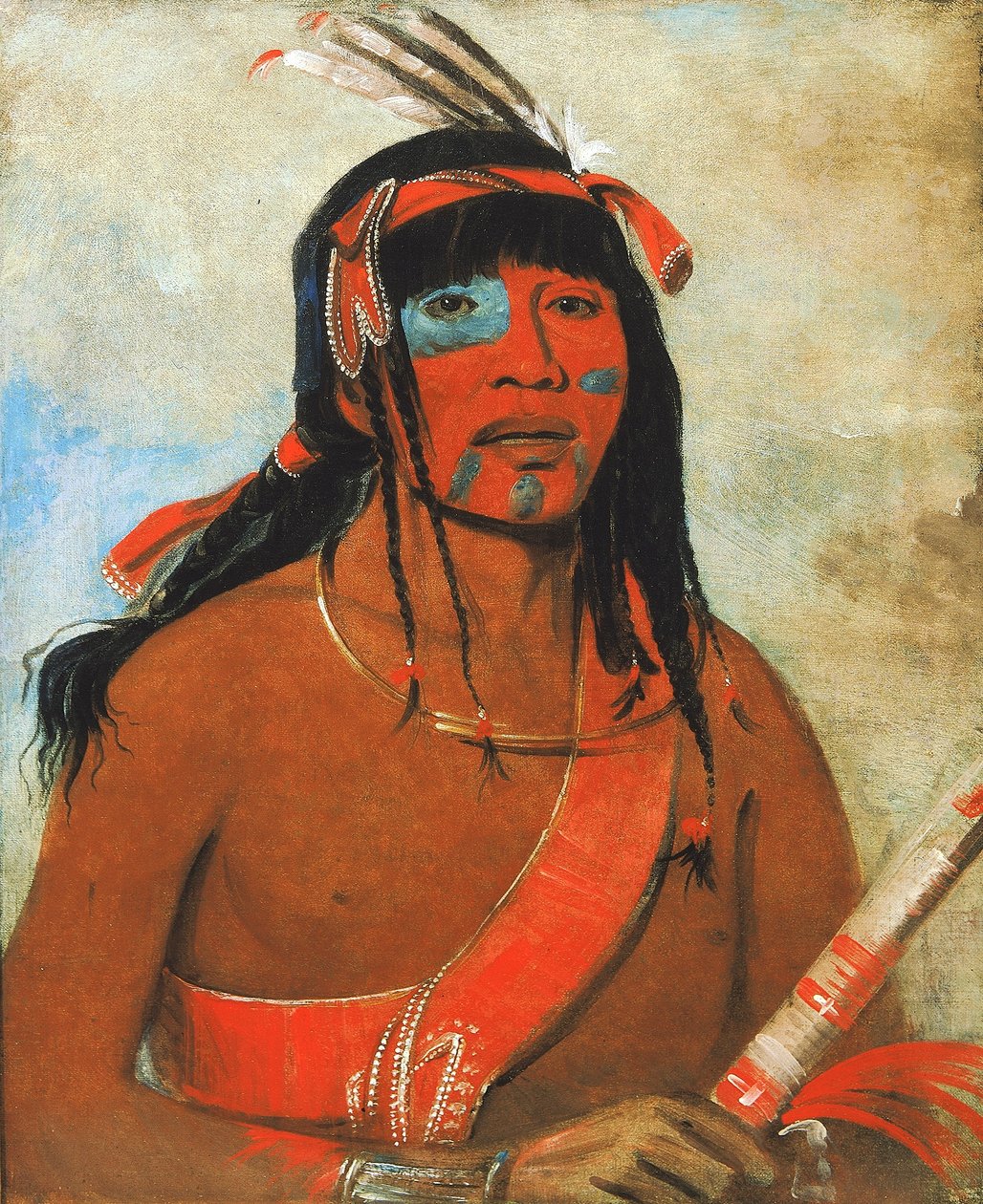 O-tá-wah, The Ottaway, a Warrior by George Catlin