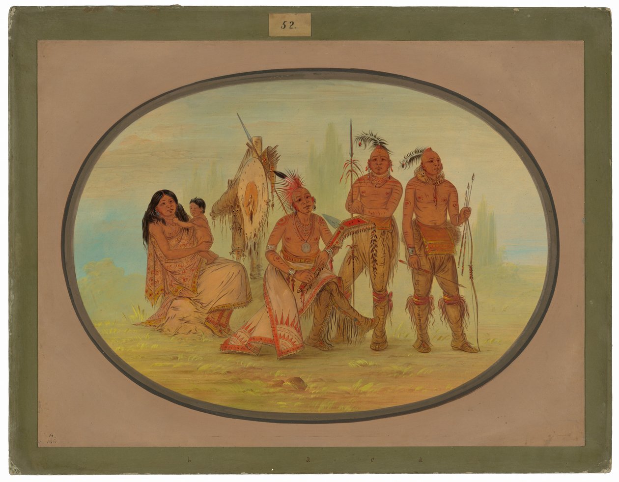 Osage Indians by George Catlin
