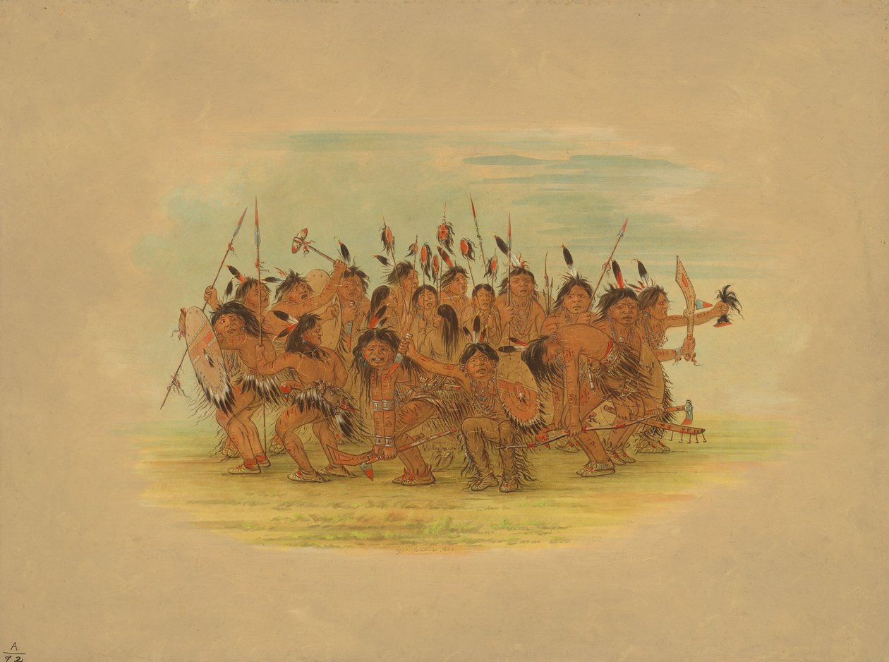 Scalp Dance - Sioux by George Catlin