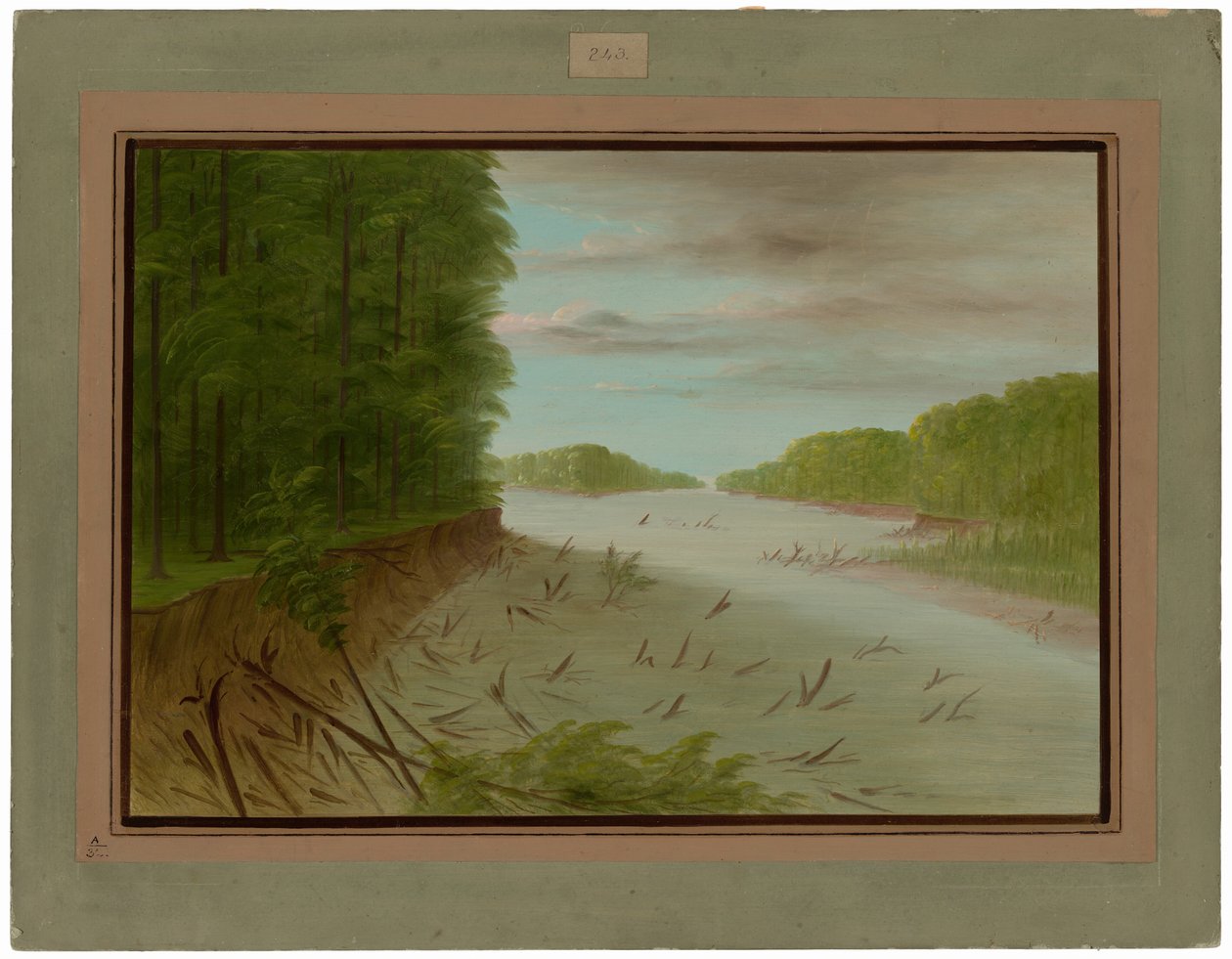 Scene from the Lower Mississippi by George Catlin