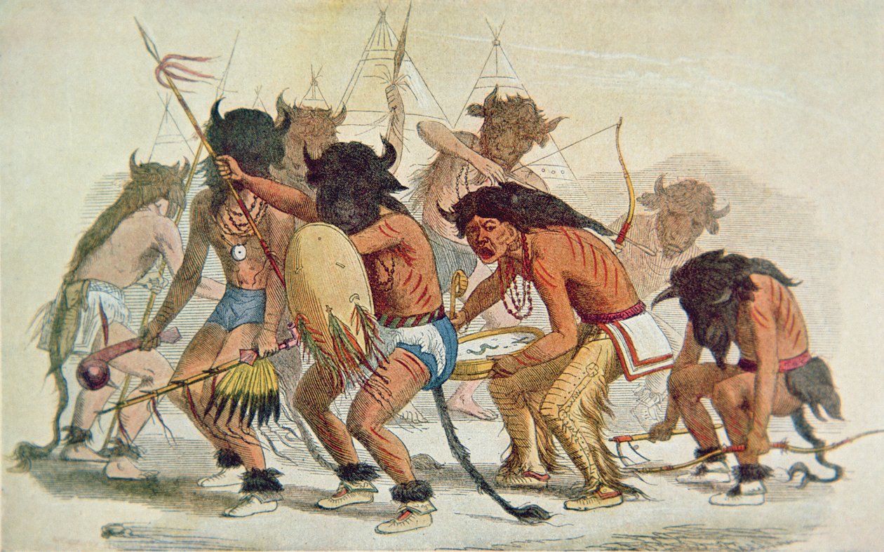 Sioux Buffalo Dance by George Catlin