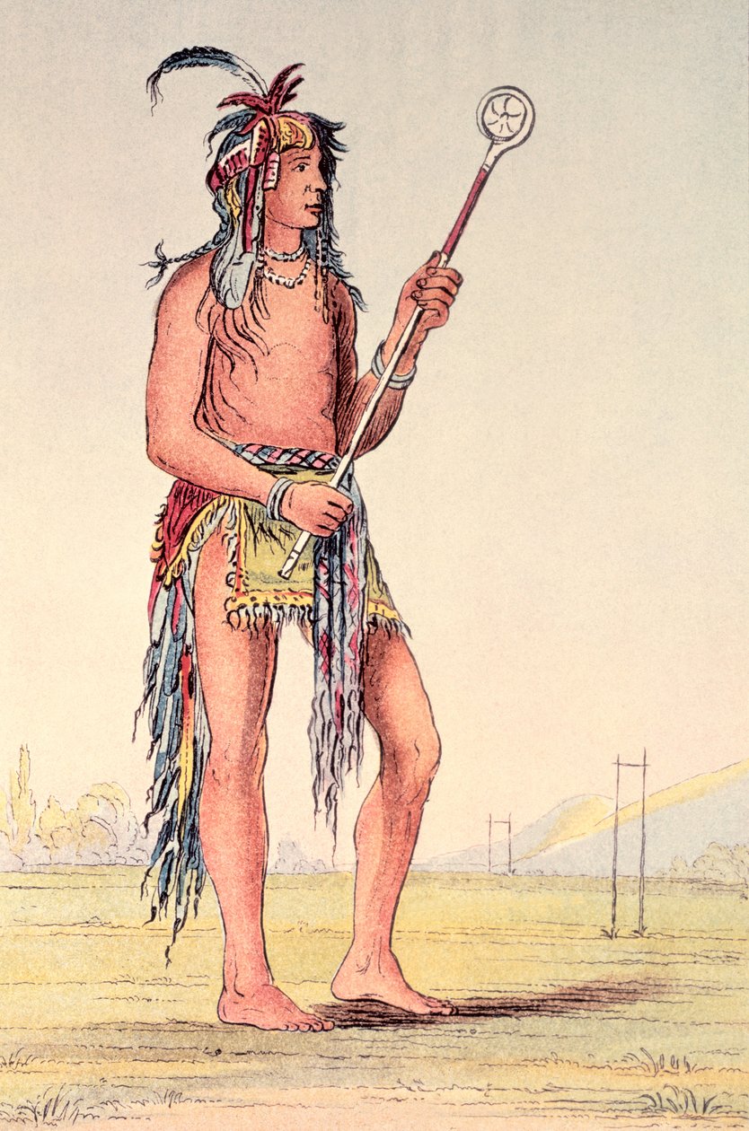 Sioux Ball Player Ah-No-Je-Nange, 