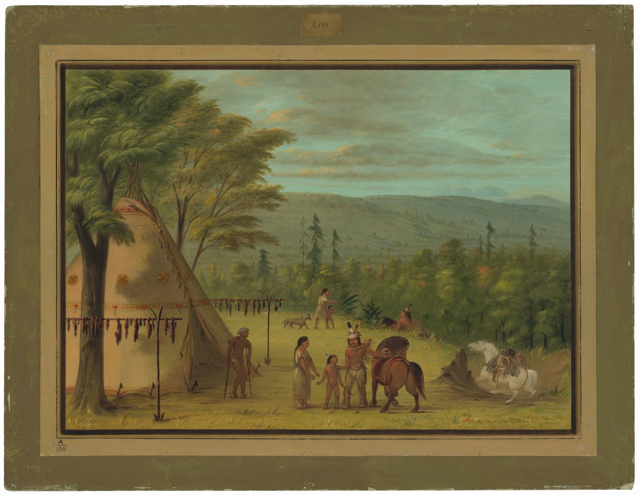 The Cheyenne Brothers Starting on Their Fall Hunt by George Catlin