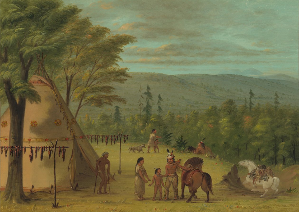 The Cheyenne Brothers Starting on Their Fall Hunt, 1861-1869 by George Catlin