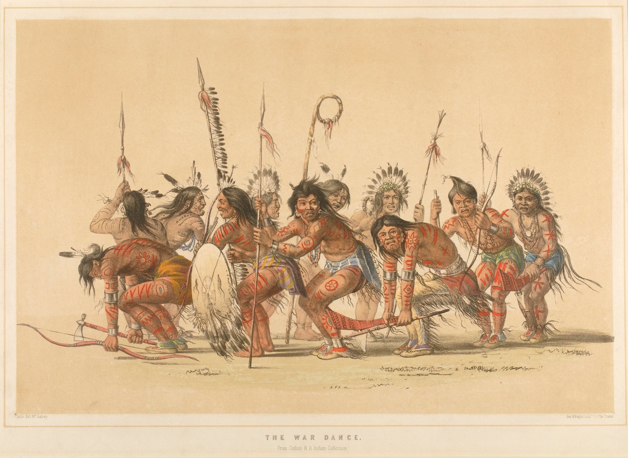 The War Dance, from the portfolio “The North American Indian” by George Catlin