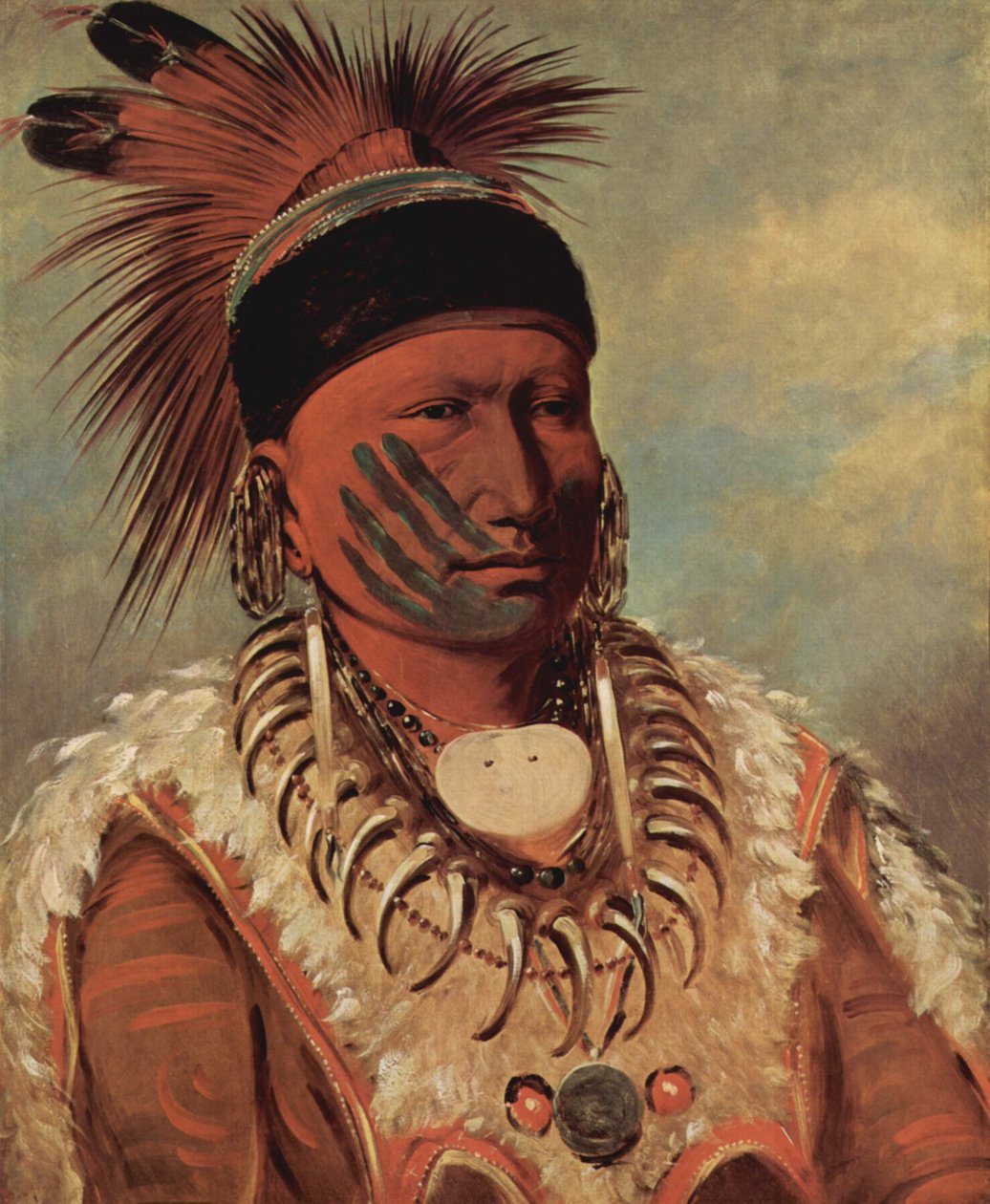 The White Cloud, Head Chief of the Iowas by George Catlin