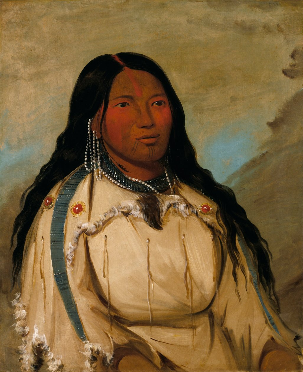 Tow-éé-ka-wet, a Cree Woman by George Catlin