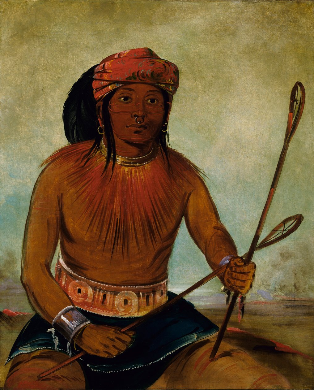 Tul-lock-chísh-ko, Drinks the Juice of the Stone by George Catlin