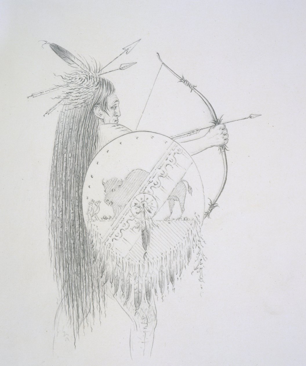 Un-ka-ka Ha-hon-she-kaw (The Long Finger Nails) 1852 by George Catlin