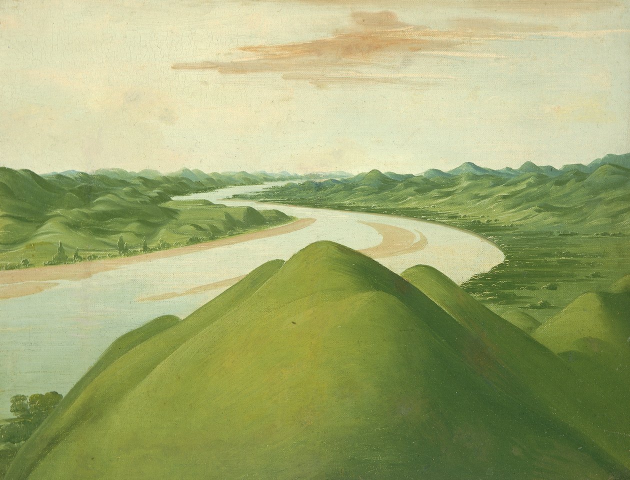 View in the Cross Timbers, Texas by George Catlin