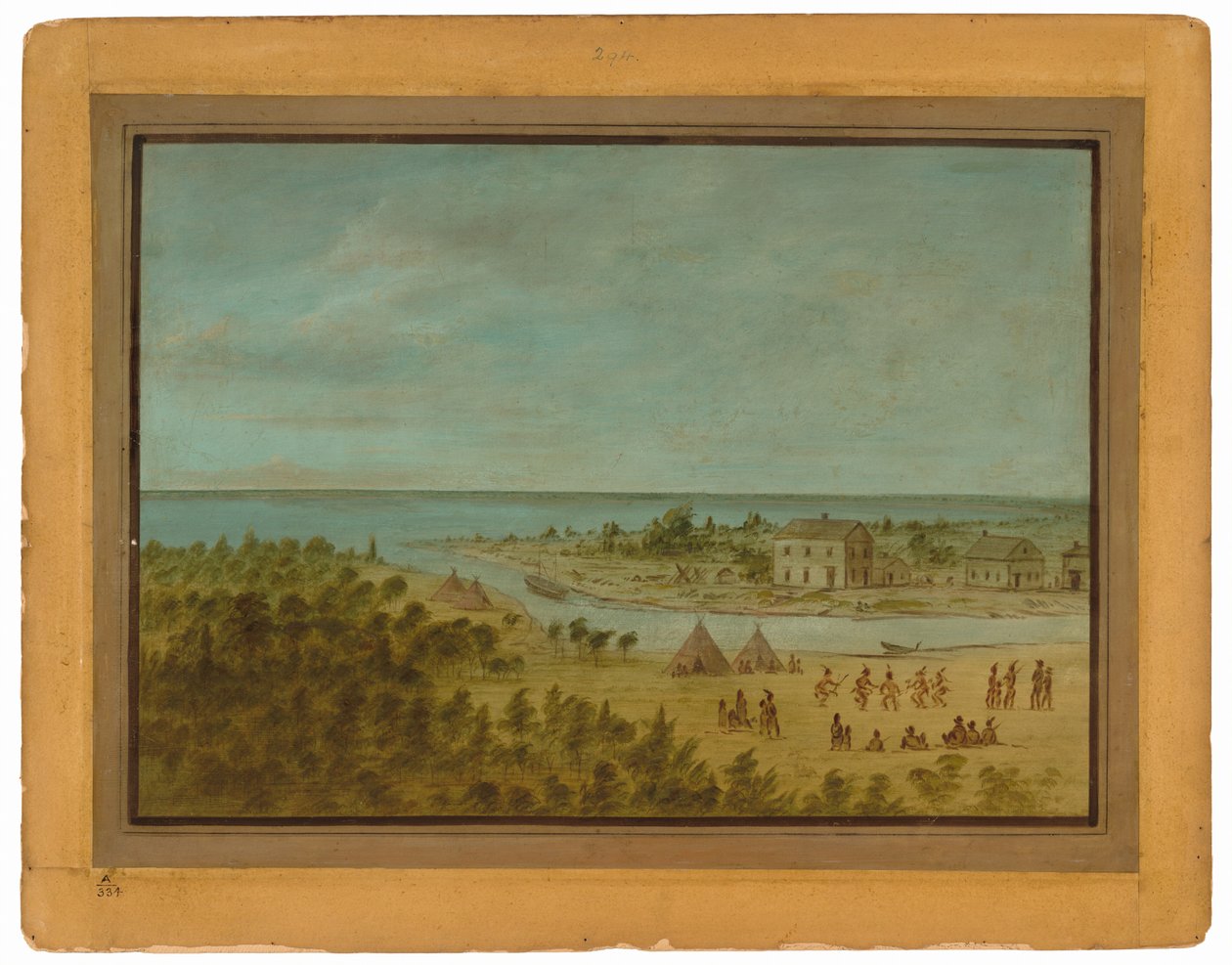 View of Chicago in 1837 by George Catlin