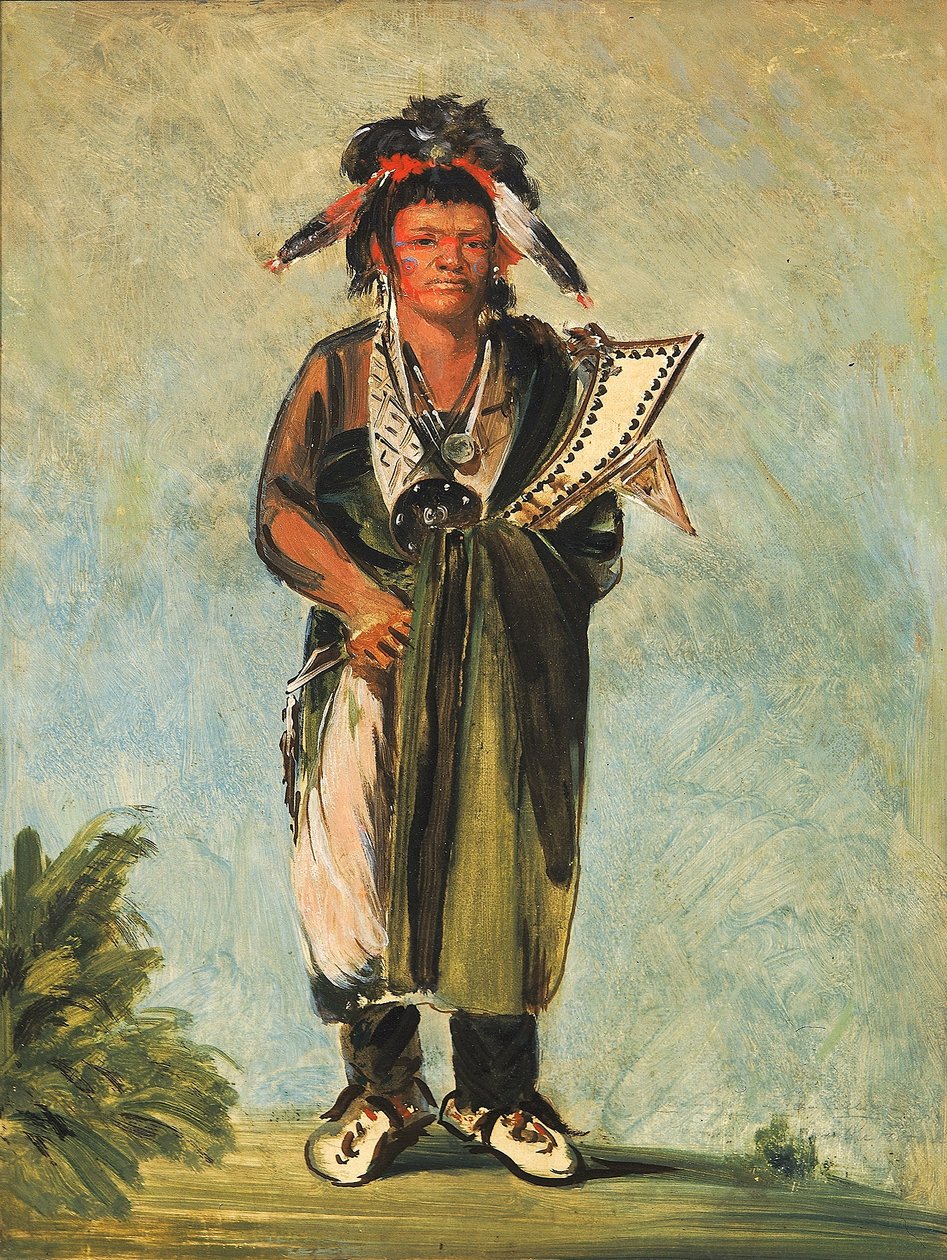 Wah-kón-ze-kaw, The Snake by George Catlin