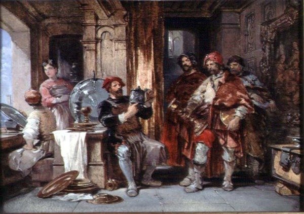 Cellini and the Robbers by George Cattermole