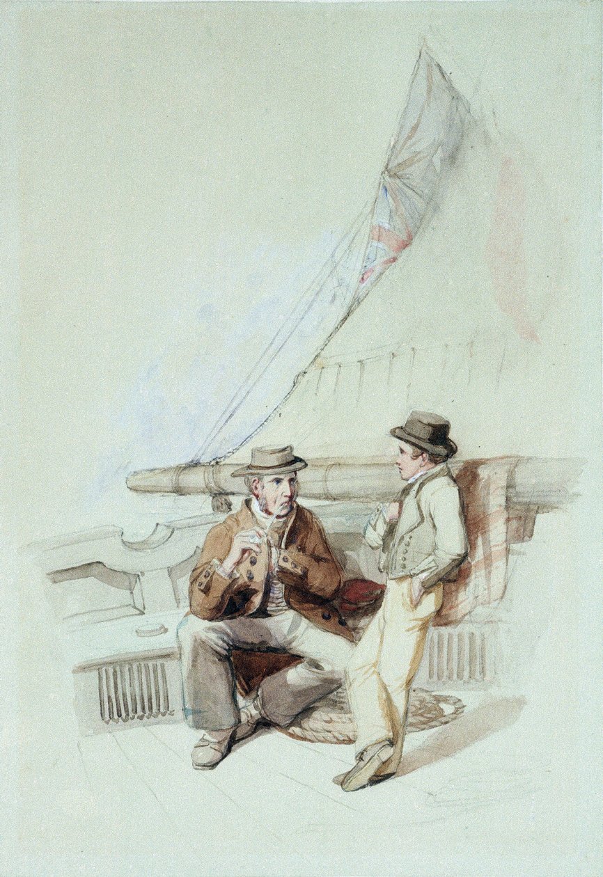 Bramble and Jack taken to a French port by George Clarkson Stanfield