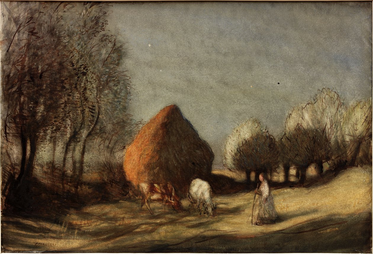 Hayfield, Widdington, about 1893 by George Clausen