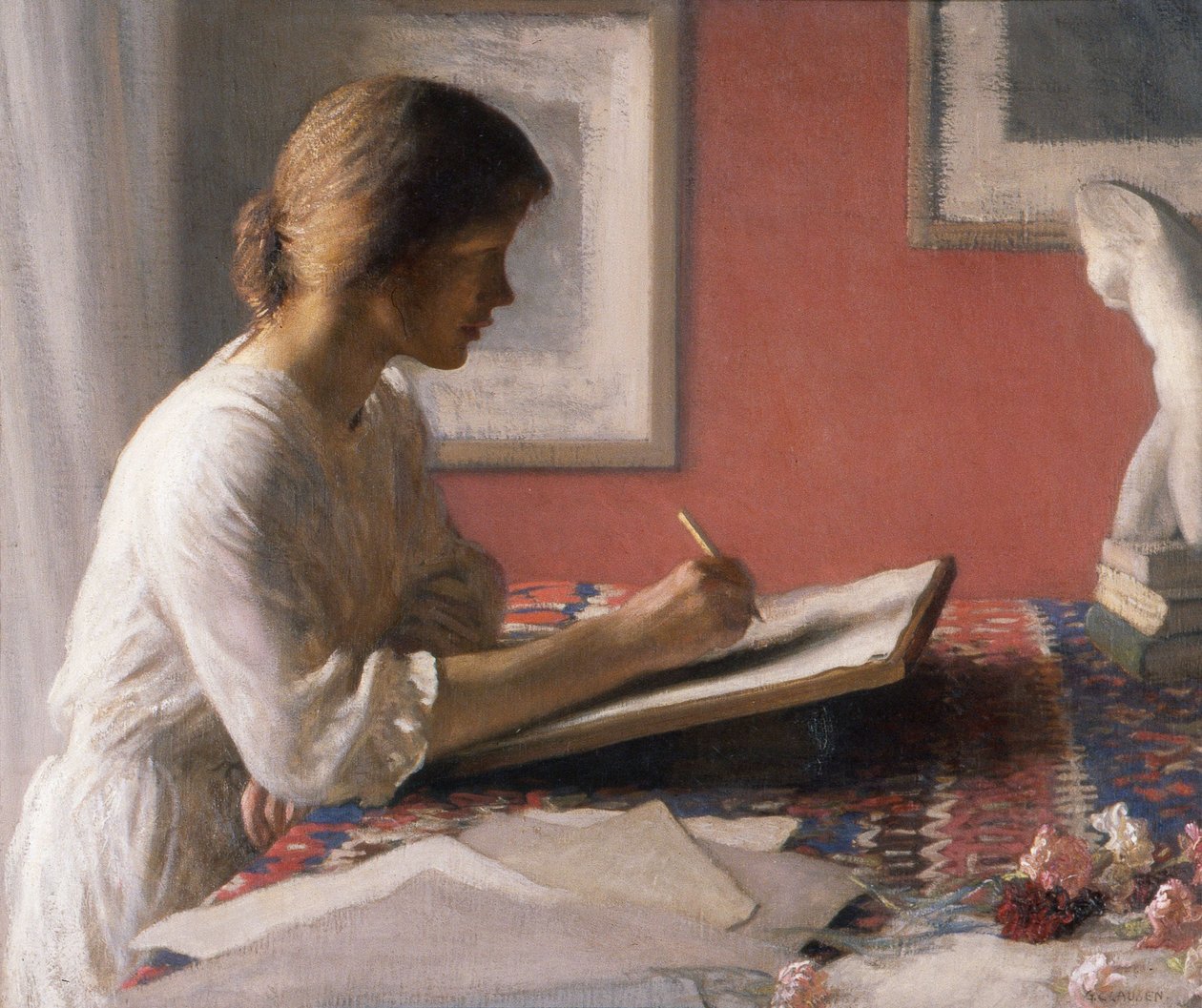 The Student by George Clausen