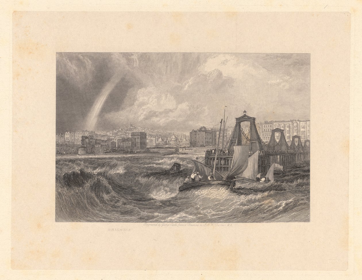 Brighton by George Cooke: Highest-quality art reproduction