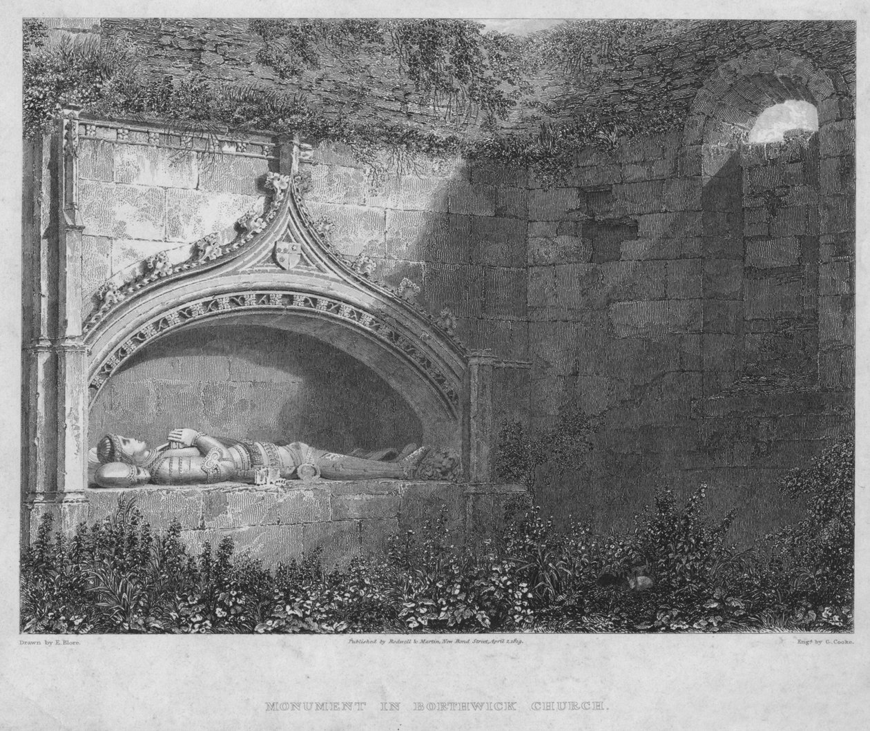 Monument in Borthwick Church by George Cooke