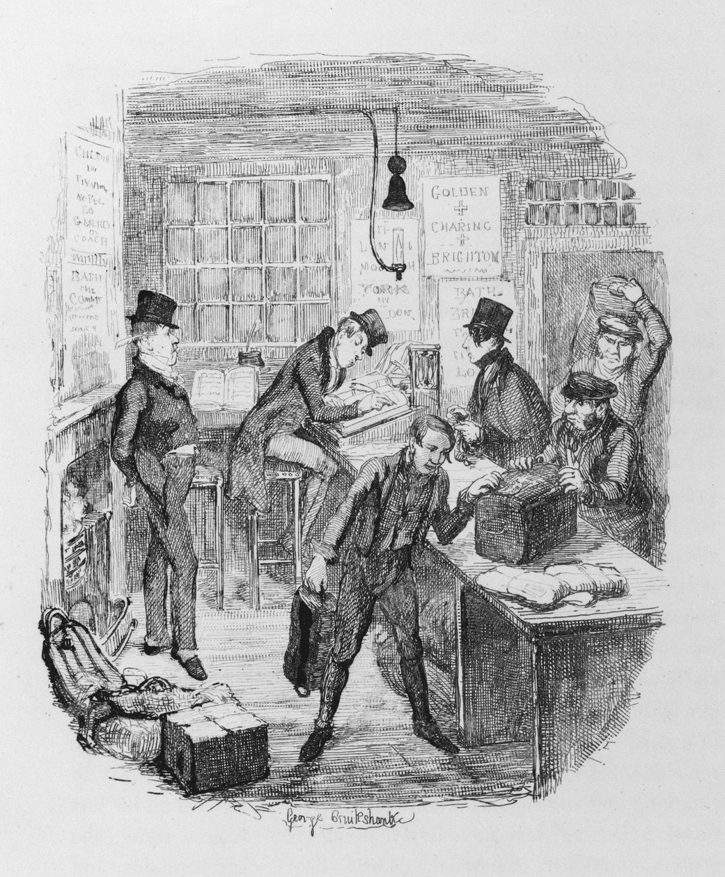Early Coaches, c.1836 by George Cruikshank
