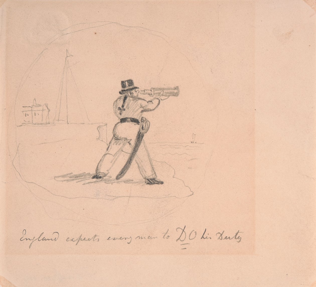 England Expects Everyman to Do His Duty by George Cruikshank