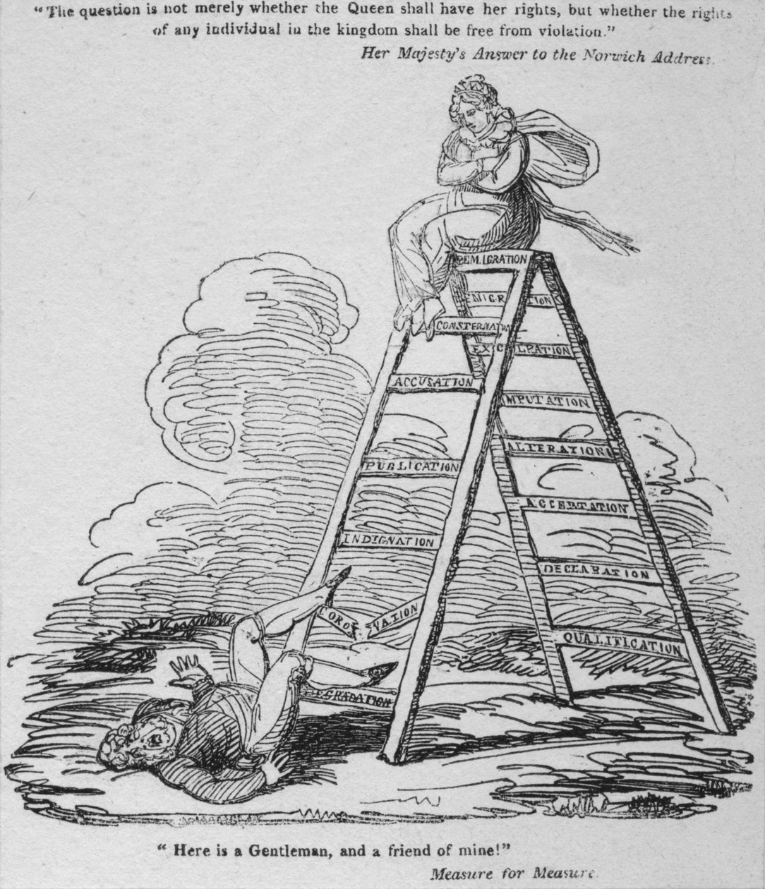 Here is a Gentlemen, and a friend of mine! by George Cruikshank