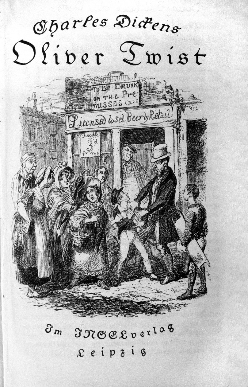 Illustration for Oliver Twist by Charles Dickens, by George Cruikshank by George Cruikshank