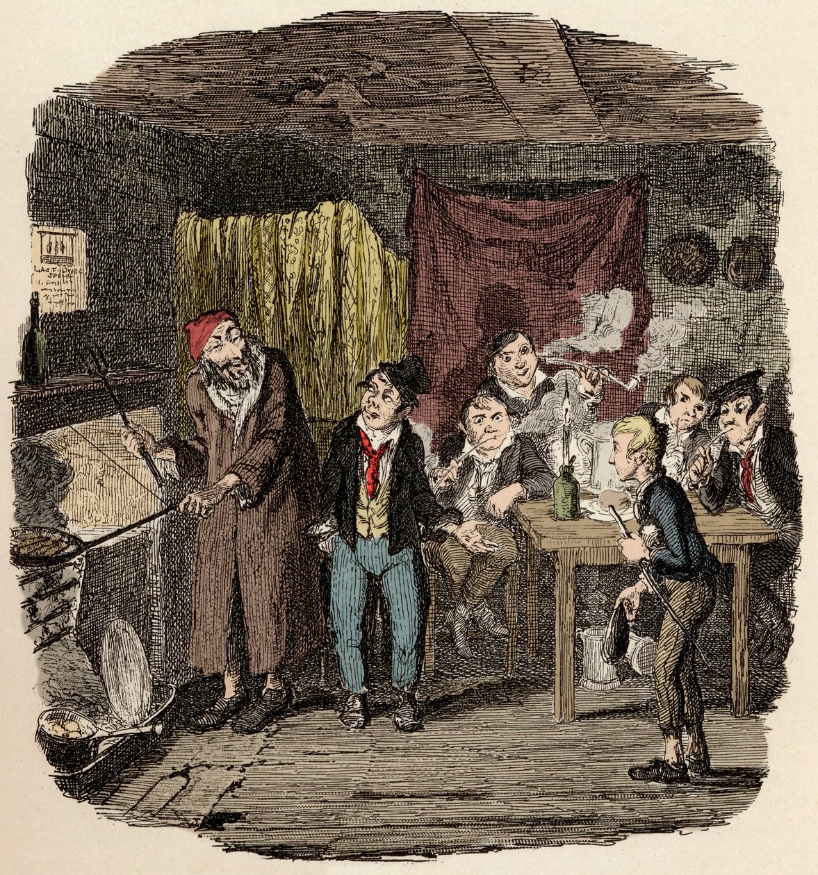 Oliver introduced to the respectable old gentleman - Illustration for 