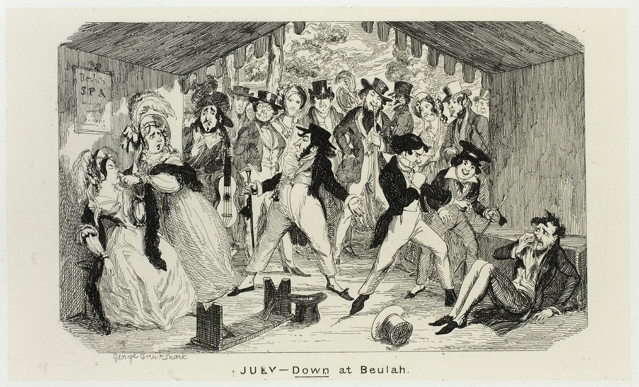 July - Down at Beulah from George Cruikshank