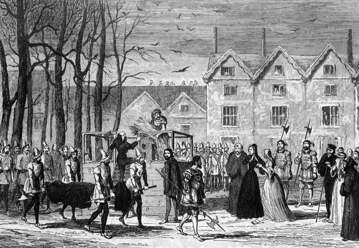 Lady Jane Grey Meeting the Body of Her Husband on the Way to the Scaffold, 1554 by George Cruikshank