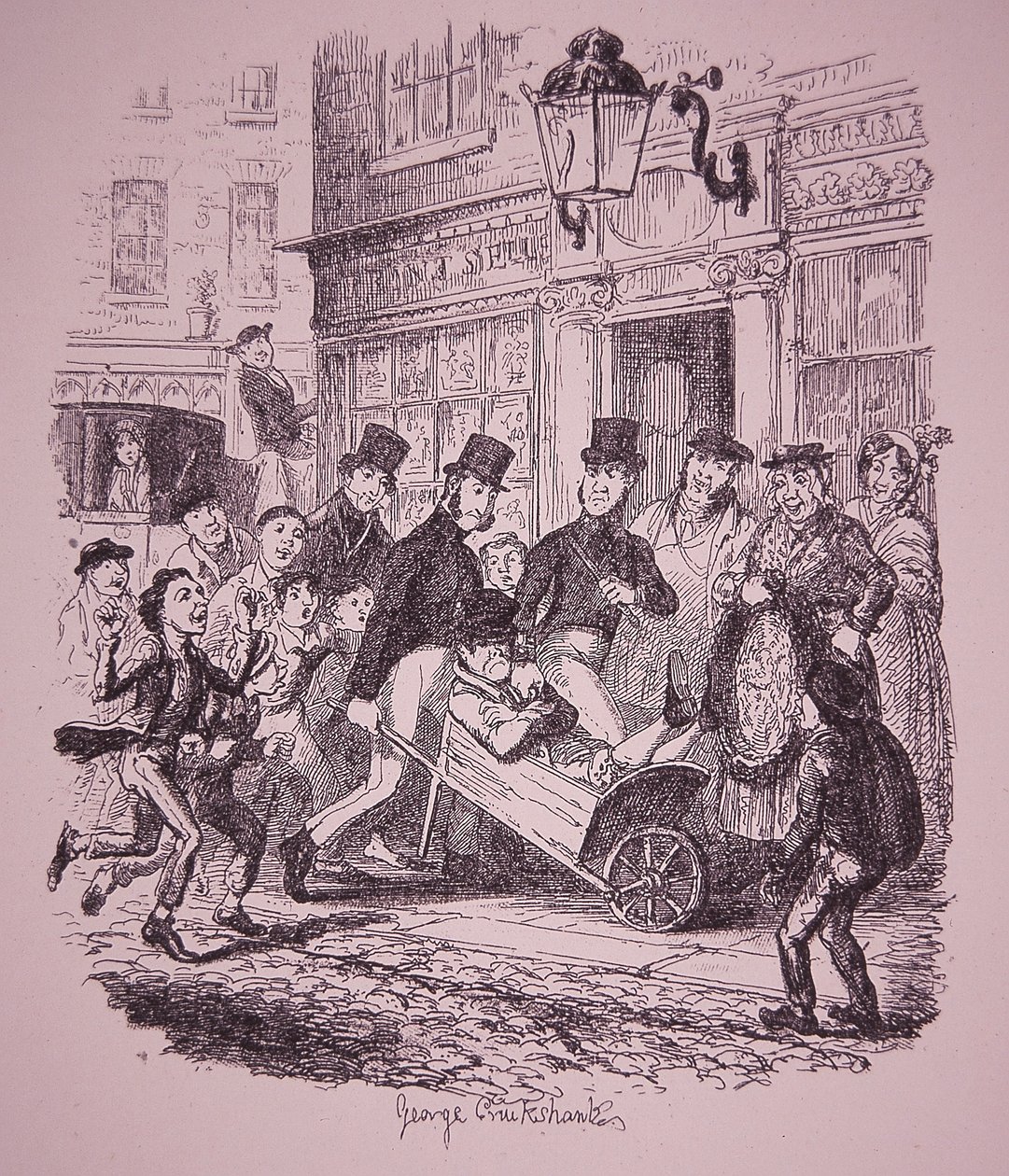 Pickpocket Captured by Police, Early 19th Century by George Cruikshank