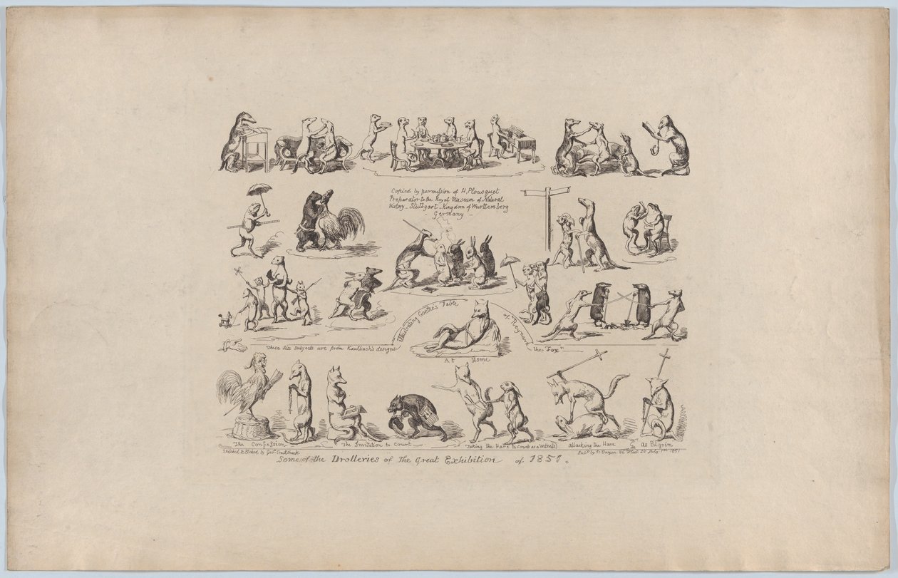 Some of the Drolleries of the Great Exhibition, 1851 by George Cruikshank