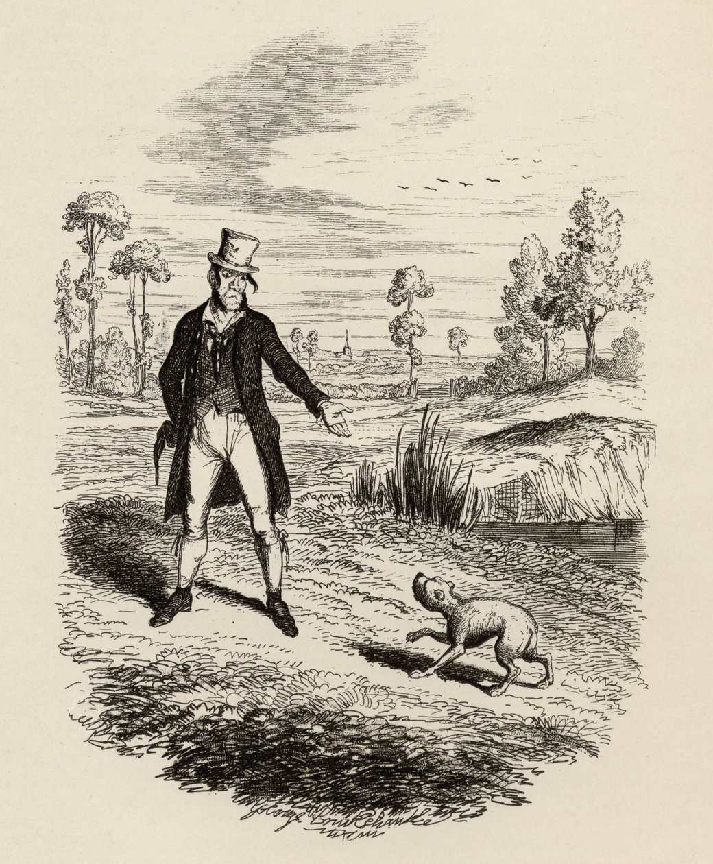 Sykes Attempting to Destroy His Dog, from 
