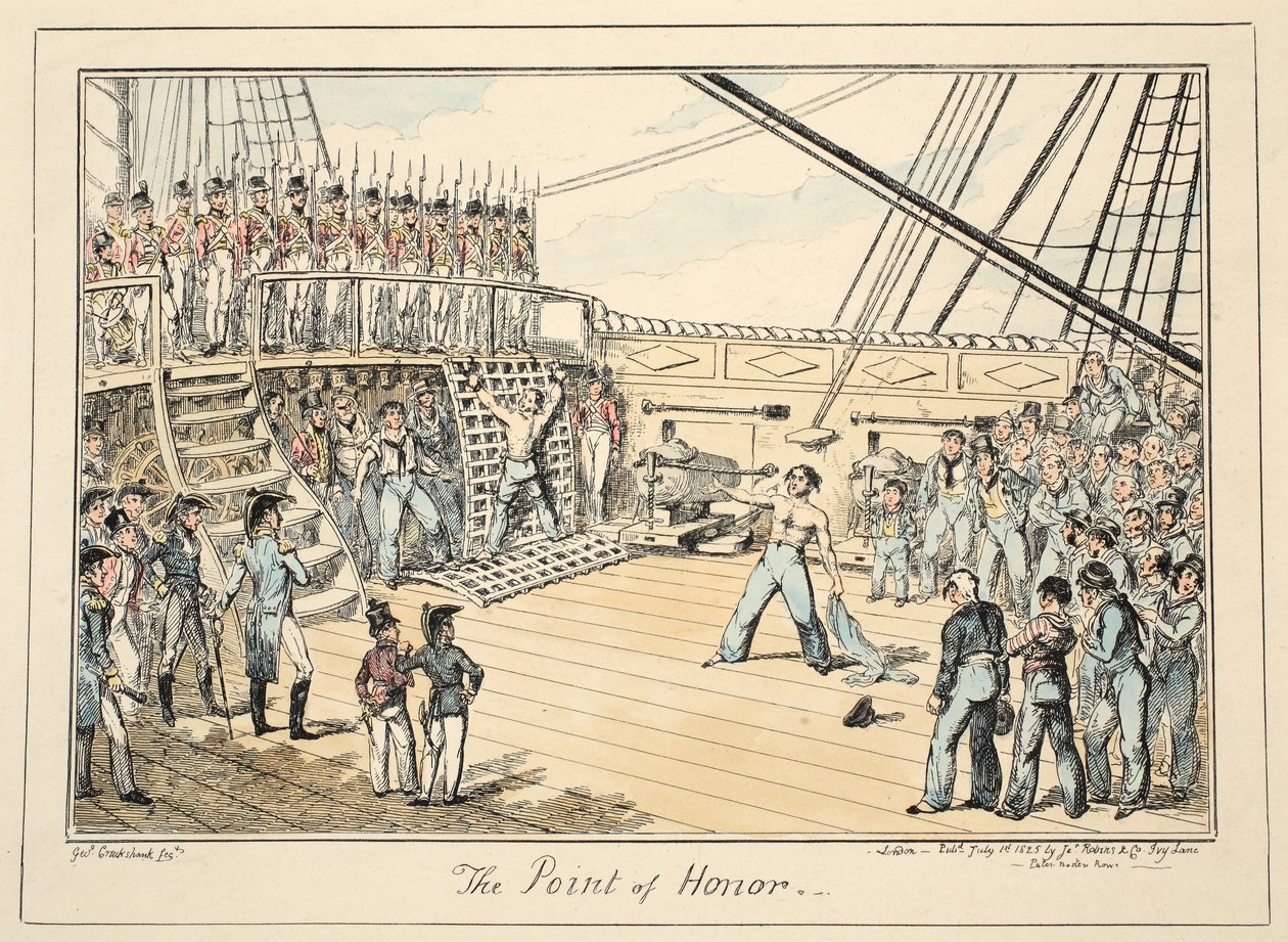 The Point of Honor, from Greenwich Hospital, a Series of Naval Sketches, Descriptive of a Life of a Man-of-War