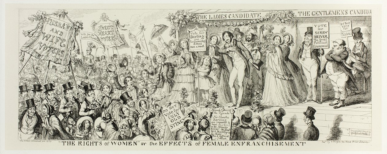 The Rights of Women or the Effects of Female Enfranchisement from George Cruikshank