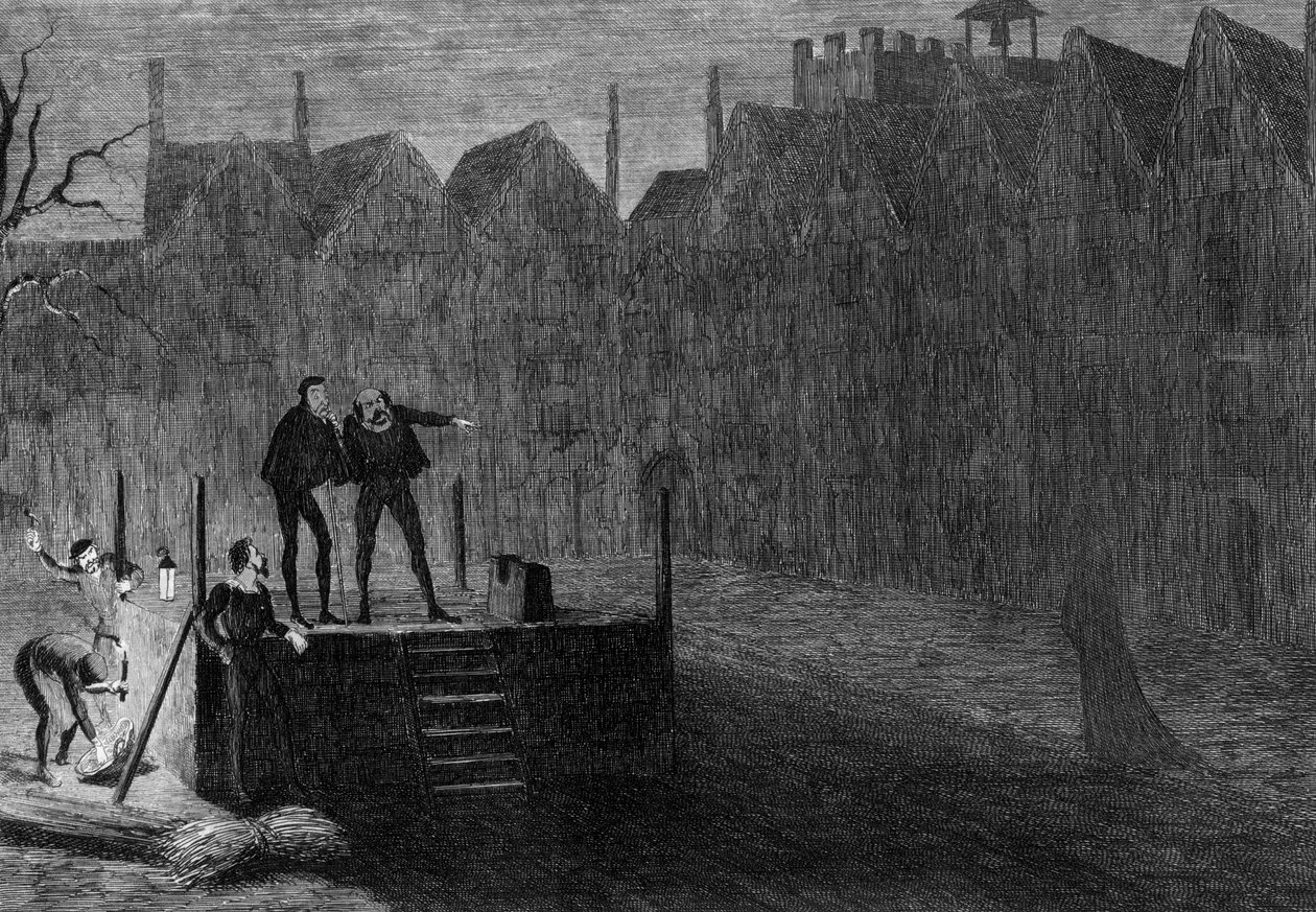The Night Before the Execution, 1554 by George Cruikshank