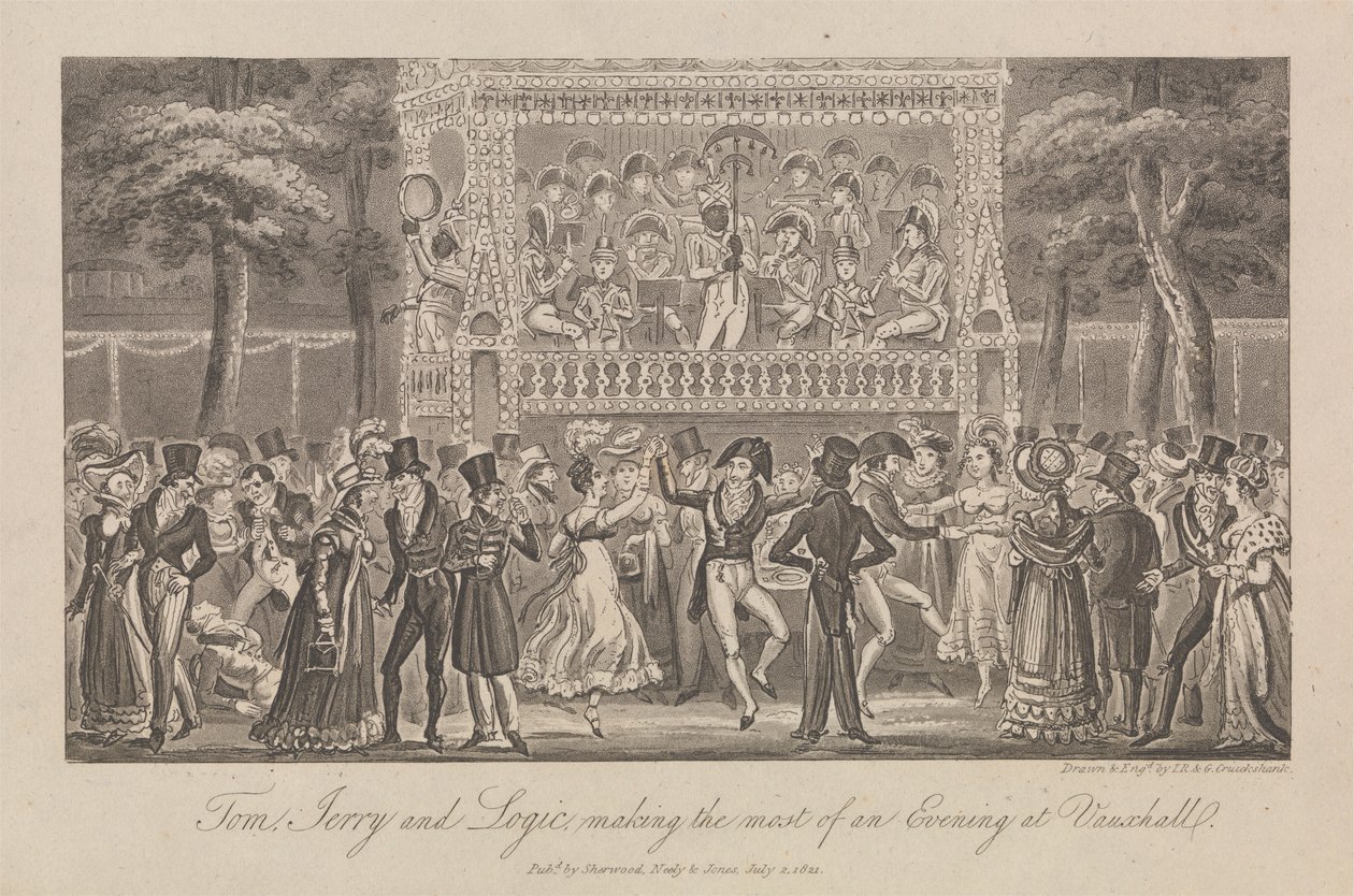 Tom, Jerry and Logic Making the Most of an Evening... by George Cruikshank