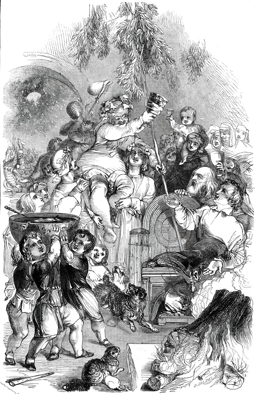 Bringing in Christmas by George Dalziel