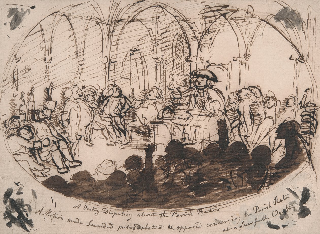 A Vestry Disputing about the Parish Rates by George Dance
