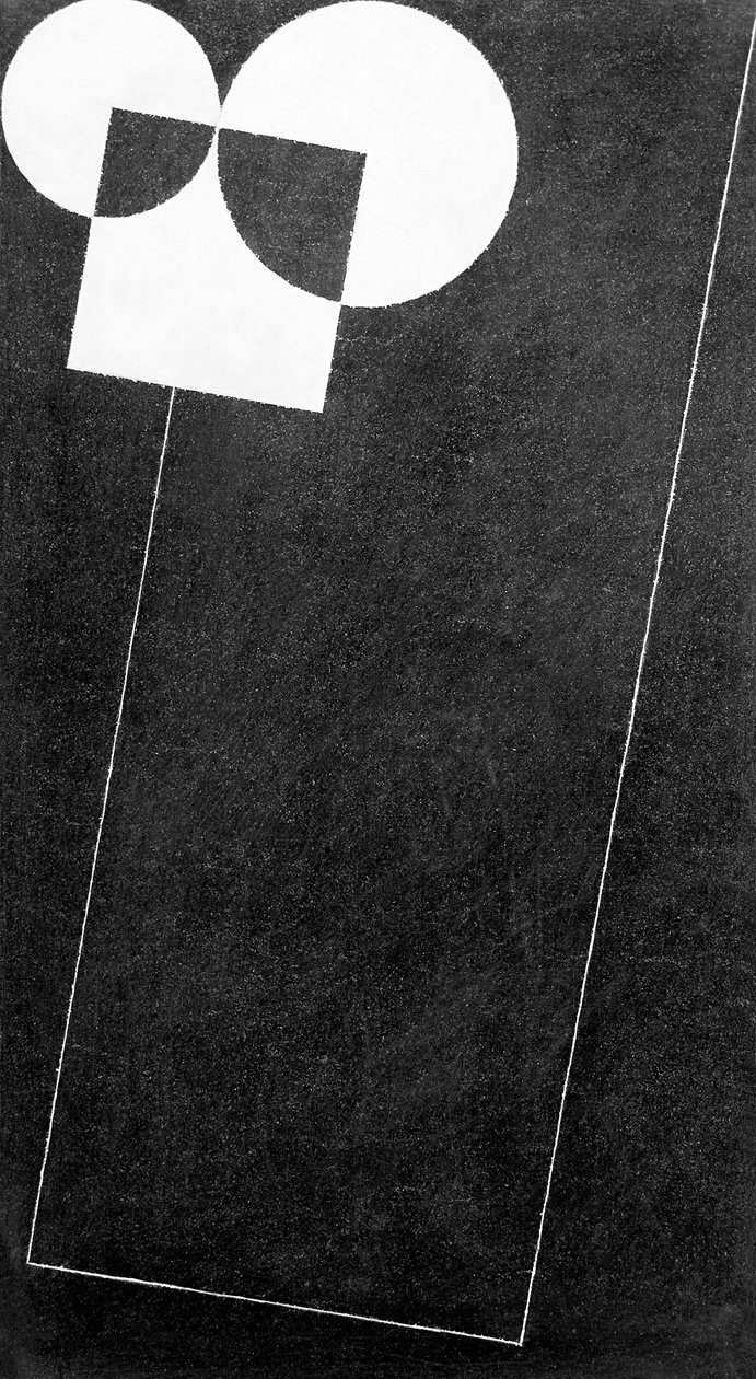 Slate, with Square and Two Circles, 2004 by George Dannatt
