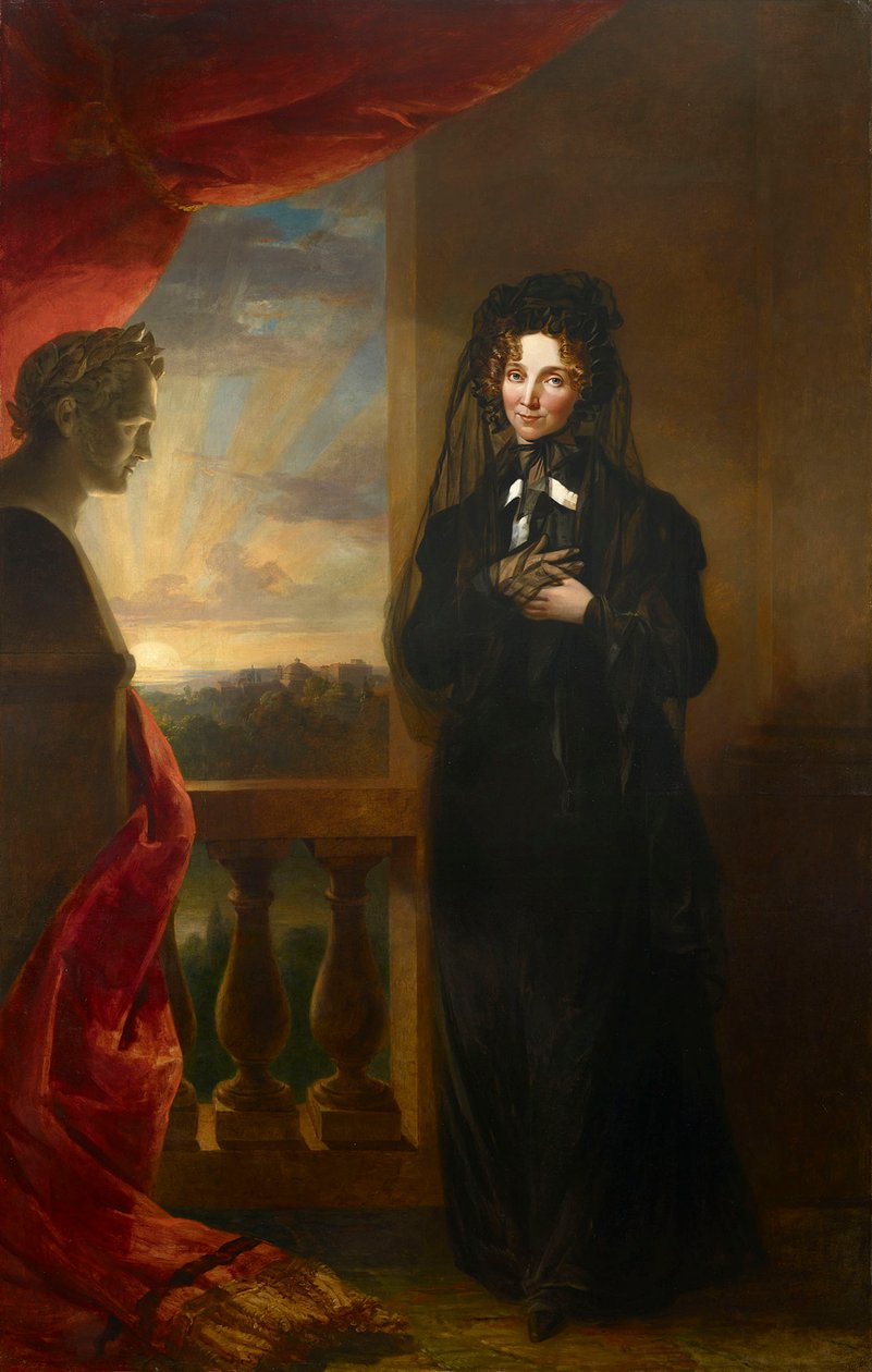 Portrait of Empress Elizabeth Alexeievna in Mourning Dress by George Dawe