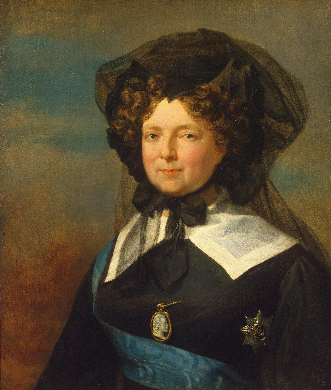 Portrait of Empress Maria Feodorovna in Mourning by George Dawe