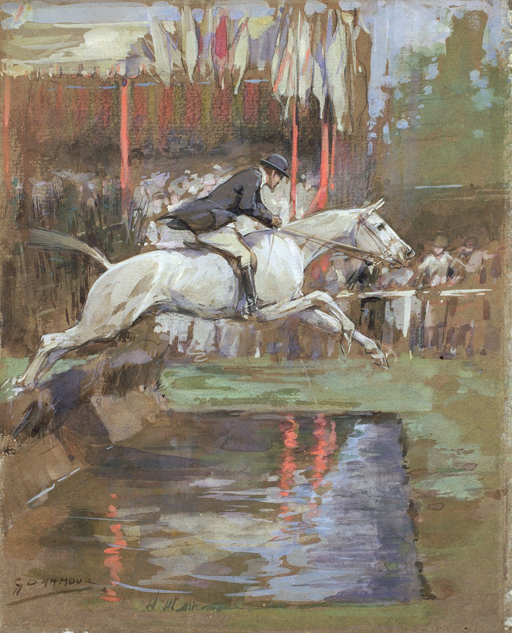 The Water Jump by George Denholm Armour